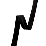 Skråbånd i bomull, 20mm, sort