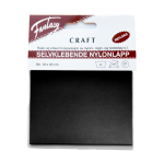 Selvklebende Nylonlapp, Sort Refleks