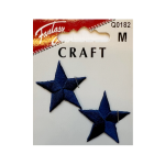 Stjerner, 2 stk, blå, Strykemerker