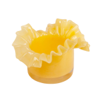 Gul lysesake med bølget kant