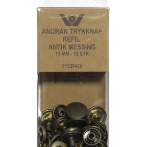 Trykknapp Anorak, Refil 15mm