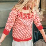 Blome genser junior i 2 farger, Strikkepakke