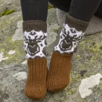 Hjorte sokker str 38/40, garnpakke