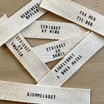 Merkelapp med valgfri tekst, 20 stk