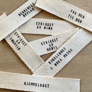 Merkelapp med valgfri tekst, 20 stk