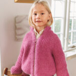 Tia Zipper Jacket Junior, Strikkepakke