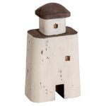 Fyrtårn i tre, hvit