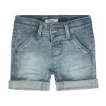 Jeansshorts m/knapp