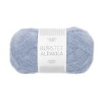 Børstet Alpakka - Blå Hortensia 6032