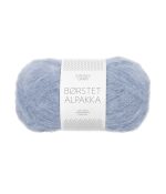 Børstet Alpakka - Blå Hortensia 6032
