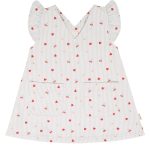 Denimkjole, Stripete lyseblå med detaljer