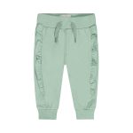 Grønn bukse med rysjer