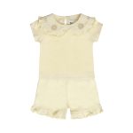 Shorts og t-skjorte, lysegul - Bilde 2