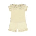 Shorts og t-skjorte, lysegul - Bilde 4