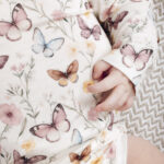 HCBuller Body m/sommerfugler, Naturhvit