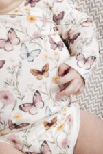 HCBuller Body m/sommerfugler, Naturhvit