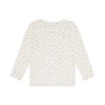 Langermet trøye i bambus m/blomster, Naturhvit - Bilde 4