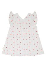 Denimkjole, Stripete lyseblå med detaljer - Bilde 2