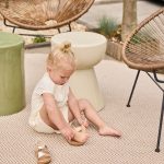 T-skjorte m/engelske blonder, naturhvit - Bilde 4