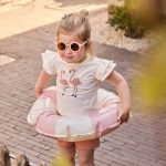 Sett med t-skjorte og shorts, rosa flamingo - Bilde 3