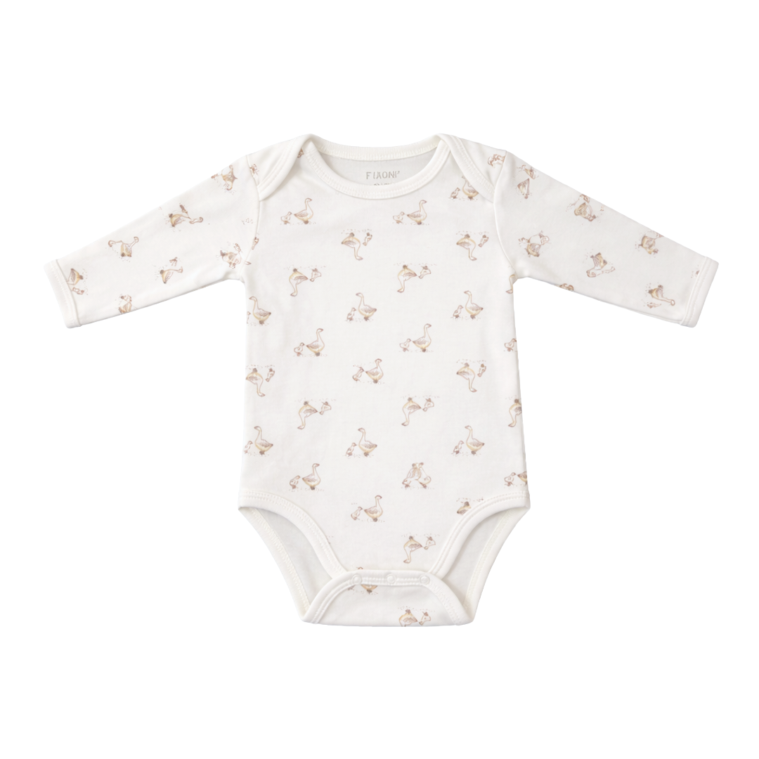 Fixoni body hvit med gjess Fixoni body m/ Gjess - Bilde 1