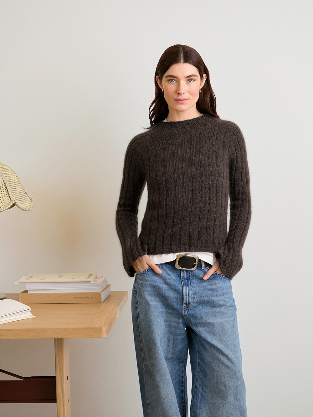 2602-07_1 Elva Sweater Strikkepakke Elva Sweater, Strikkepakke - Bilde 1