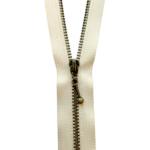 Glidelås i metall m/Revehale, 18 cm - Bilde 2