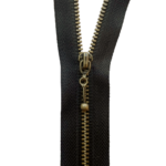 Glidelås i metall m/Revehale, 18 cm