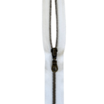 Glidelås i metall, 5 mm, Delbar, 70 cm - Bilde 2