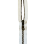 Glidelås i metall, 6 mm, Delbar, 85 cm - Bilde 2
