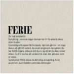 Serviett, "Ferie"