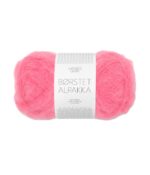 Børstet Alpakka - Bubblegum Pink 4315