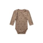 Body i ull med skogsdyr, beige