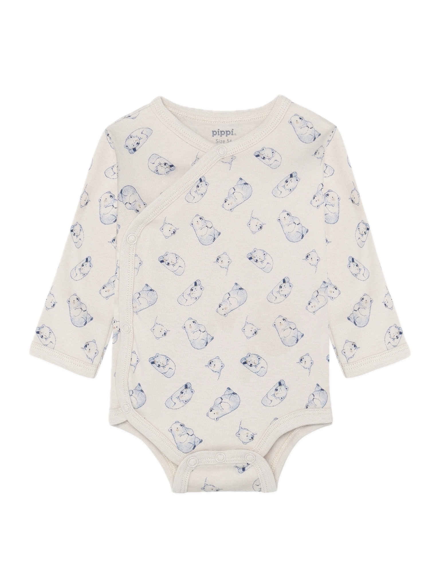 4760_759_C body beige blå isbjørn Pippi-bakgrunn fjernet Body m/isbjørn - Bilde 1
