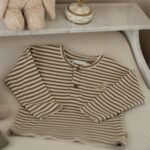 Langermet genster, Stripete Beige/oliven