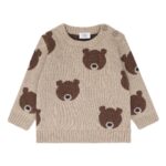 Genser med bamser, Beige/Brun