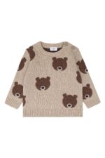 Genser med bamser, Beige/Brun